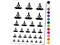 Yoga Pose Siddhasana Accomplished Sitting Temporary Tattoo Water Resistant Fake Body Art Set Collection